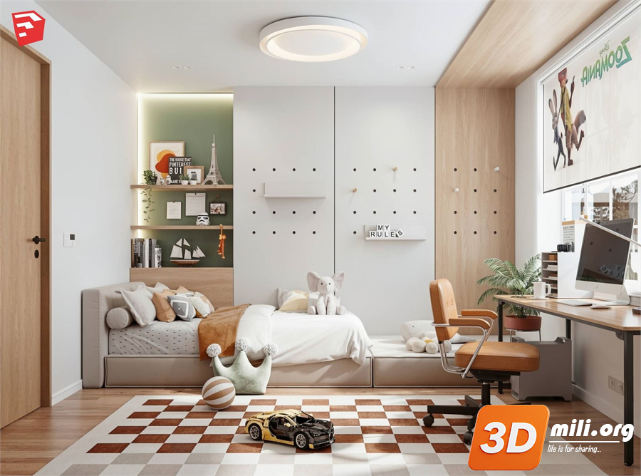 Children Room ScenesSkp FIles 